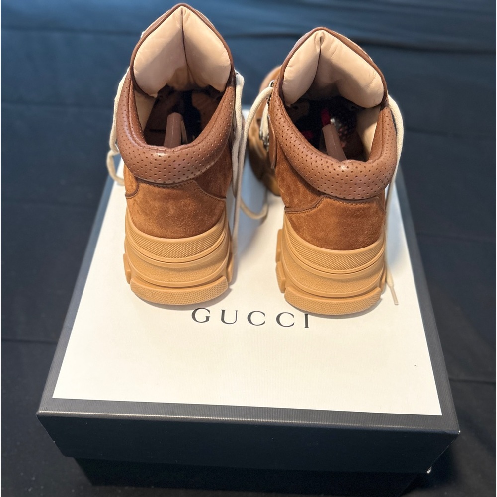 Gucci GG Canvas Leather Boots - Picture 4 of 8
